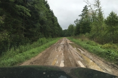 Šakių MU kelias Baltkojų girininkijoje prieš remontą