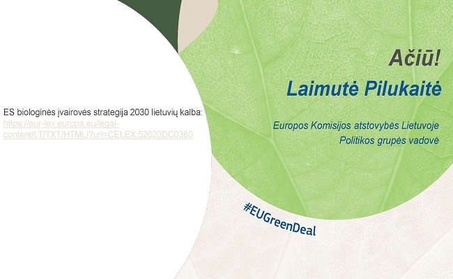 europos sąjungos biologinės įvairovės strategija iki 2022 m)